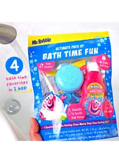 Mr. Bubble Mr. Bubble Ultimate Pack of Bath Time Fun 4 Favorites, Bath Potion, Bath Bomb, Soap Stickers, Bubble Bath (Pack of 2)  - Image 3