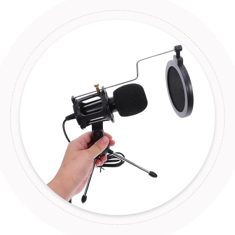 jojofuny 5mm Condenser Microphone for PC Gaming Podcast Streaming Studio Quality Microphone for Desktop and Laptop for Online Video Recording - Image 4
