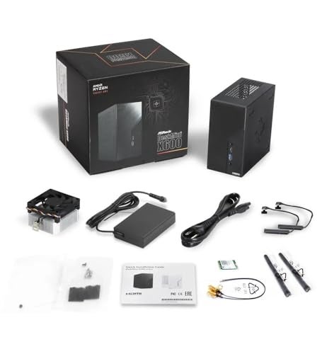 ASRock DeskMini X600 USB4 Series Mini-PC | AMD Ryzen 9000/8000/7000 Support | DDR5 6400+ | USB4 | PCIe Gen5 M.2 | Triple Display | 1.92L Ultra-Compact Design - Image 5