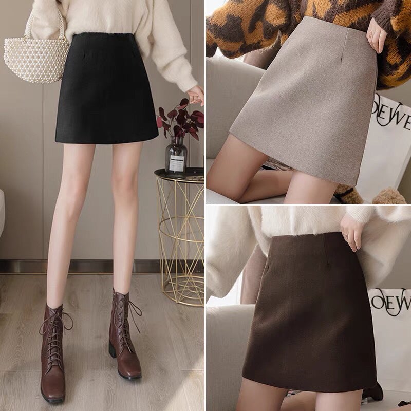 Skirt Women'S High Waist Short Skirt New Fashion Skirt A-Line Skirt One-Step Skirt Hip-Covering Skirt - Image 2