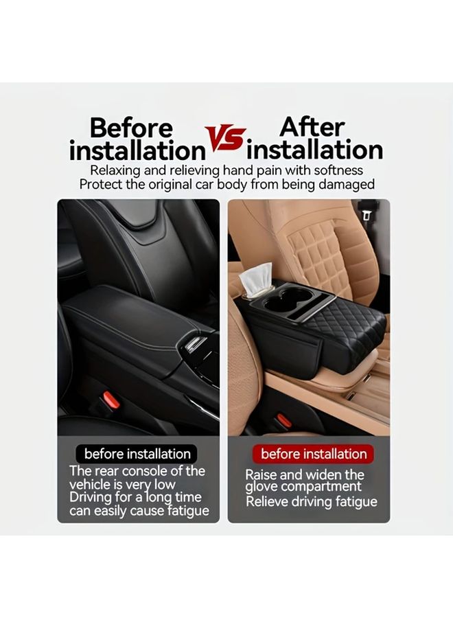 Orange 4-in1 Tesla Model 3 Y Center Console Heightening Pad - Image 2