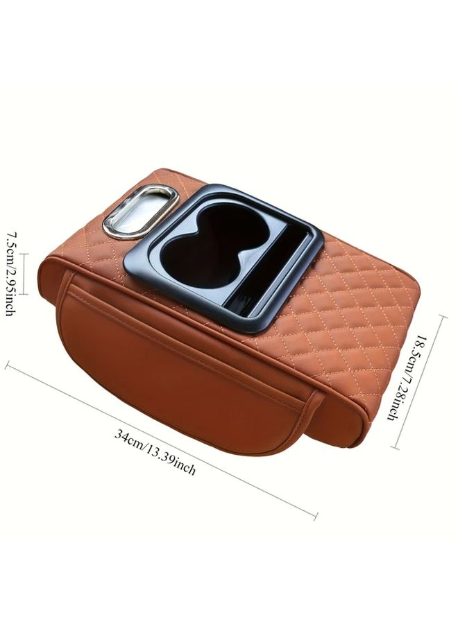 Orange 4-in1 Tesla Model 3 Y Center Console Heightening Pad - Image 3