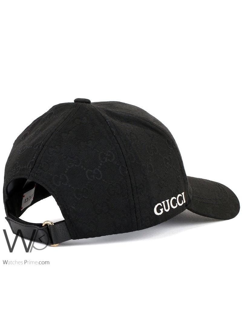 غوتشي كاب بيسبول Gucci GG باللون الأسود  - Image 2