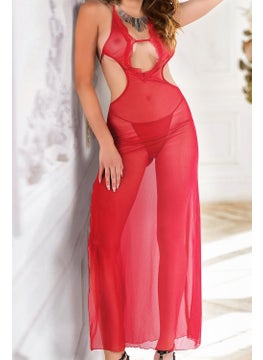 DoReMi Miorre Slit Detail Long Nightgown Set  - Image 2