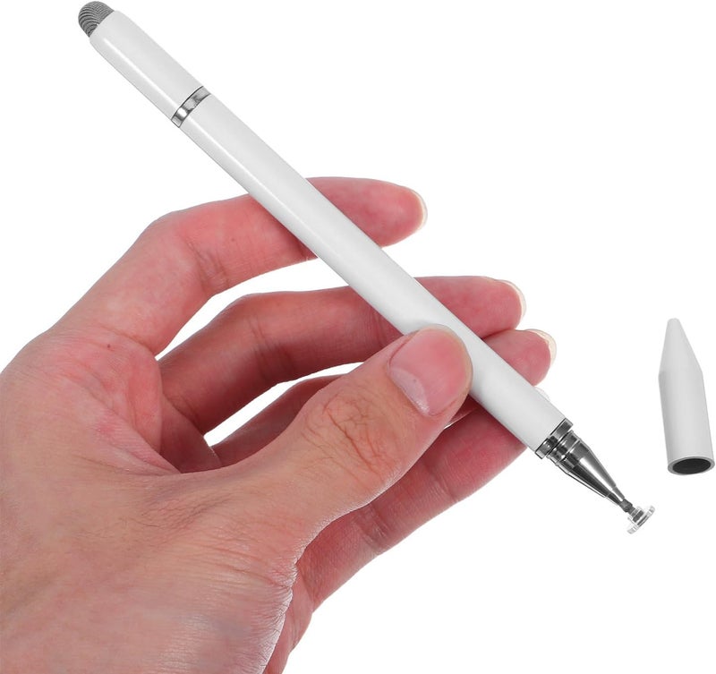 5pcs White Plastic Stylus Pen for Touch Screens – Magnetic Tablet Stylus Pencil Compatible with Major Tablets and Smartphones – High Precision Writing Pen for Business and Travel - Image 4