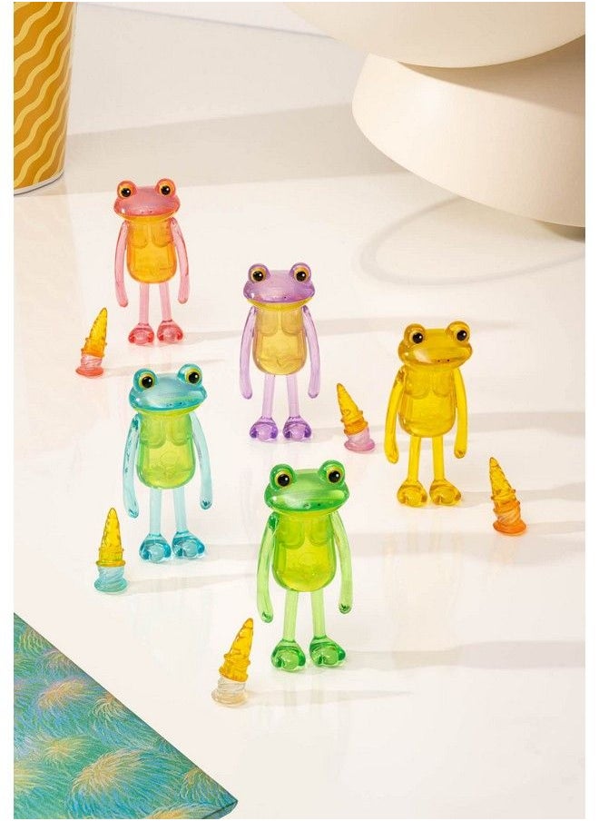 Qualia Ice Cream Drop Acrylic Frog Mini Figure Blind Box Includes 1 Of 6 Collectable Figurines Authentic Japanese Design Made From Durable Plastic  - Image 3