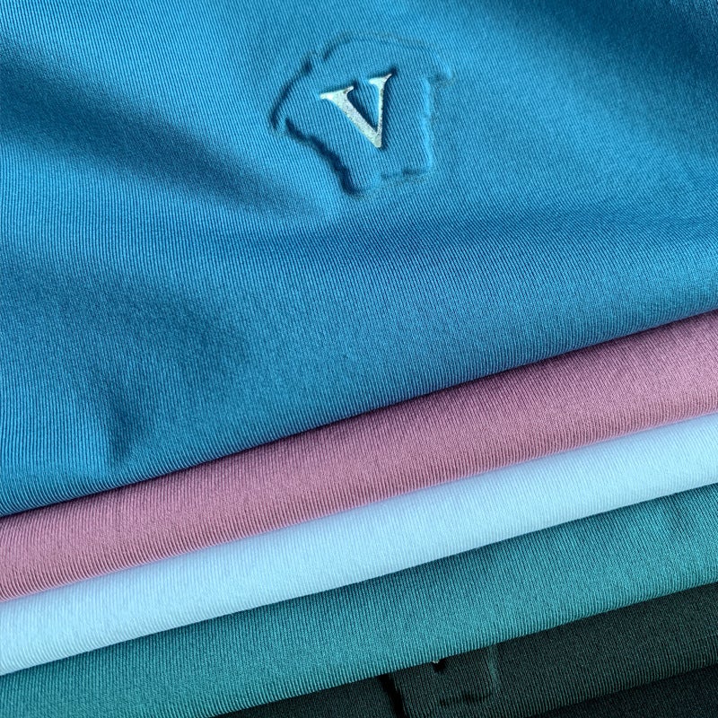High Yarn Knitted Rib Crewneck Short-sleeved T-shirt Summer New Casual Solid Color T-shirt Breathable STC6119 - Image 3
