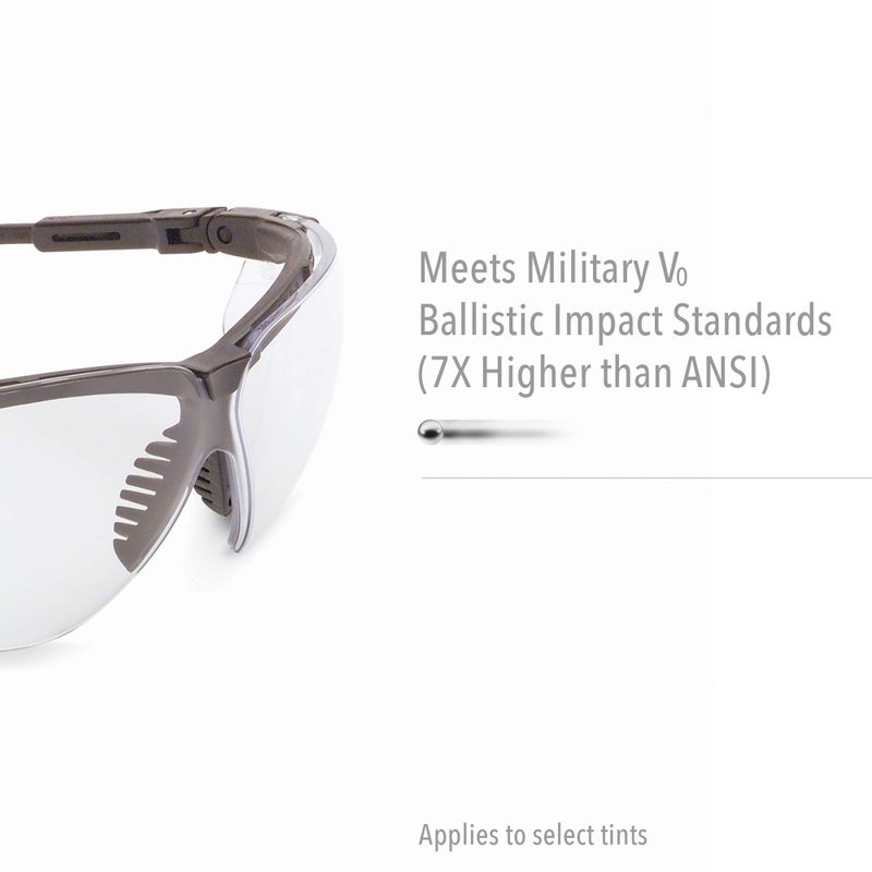 Uvex by Honeywell Genesis XC Safety Glasses, Black Frame with Clear Lens & Ultra-Dura Anti-Scratch Hardcoat (S3300) - Image 5