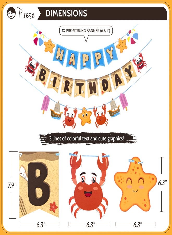 Pirese Crab Party Decorations, Crab Birthday Decor, Crab Decorations Party, Crab Feast Party Supplies | Seafood Boil Party Supplies | Crab Sign | Crab Balloon | Crab Boil Party Supplies, Seafood Party - Image 3