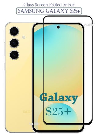 Samsung Galaxy S25 Plus Screen Protector | Tempered Glass Compatible with Samsung Galaxy S25 Plus | Screen Protector Full HD Quality Tempered Glass Anti-Scratch Edge to Edge Coverage with Easy Installation Kit - Black - pzsku/ZA5EB1C2BE1F7DC8305B4Z/45/_/1739535462/33415c1e-19cb-4f34-941c-81abbd6c4b64