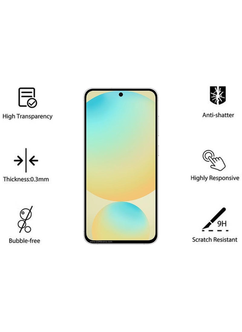 Samsung Galaxy S25 Plus Screen Protector | Tempered Glass Compatible with Samsung Galaxy S25 Plus | Screen Protector Full HD Quality Tempered Glass Anti-Scratch Edge to Edge Coverage with Easy Installation Kit - Black