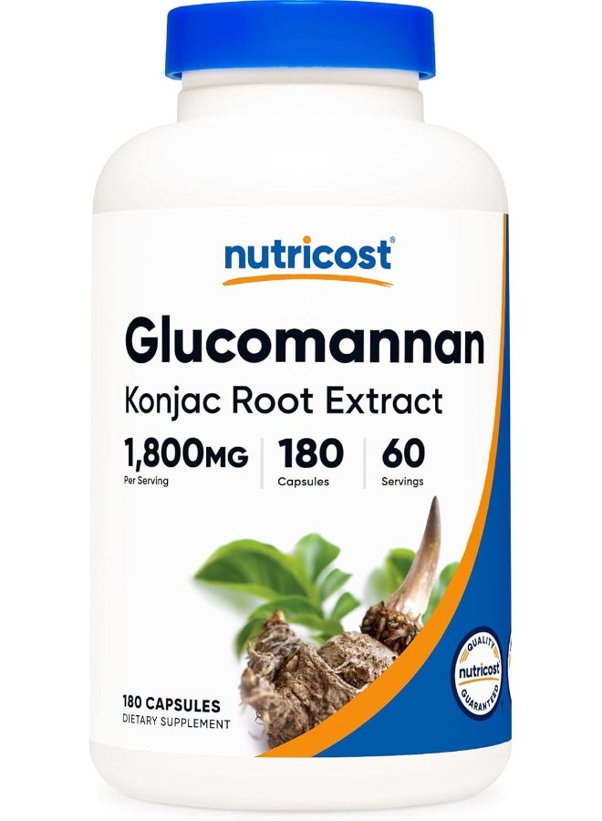 نوتريكوست جلوكومانان 1800 مجم 180 كبسولة nutrikust jlukumanan 1800 majam 180 kabsula - Image 1