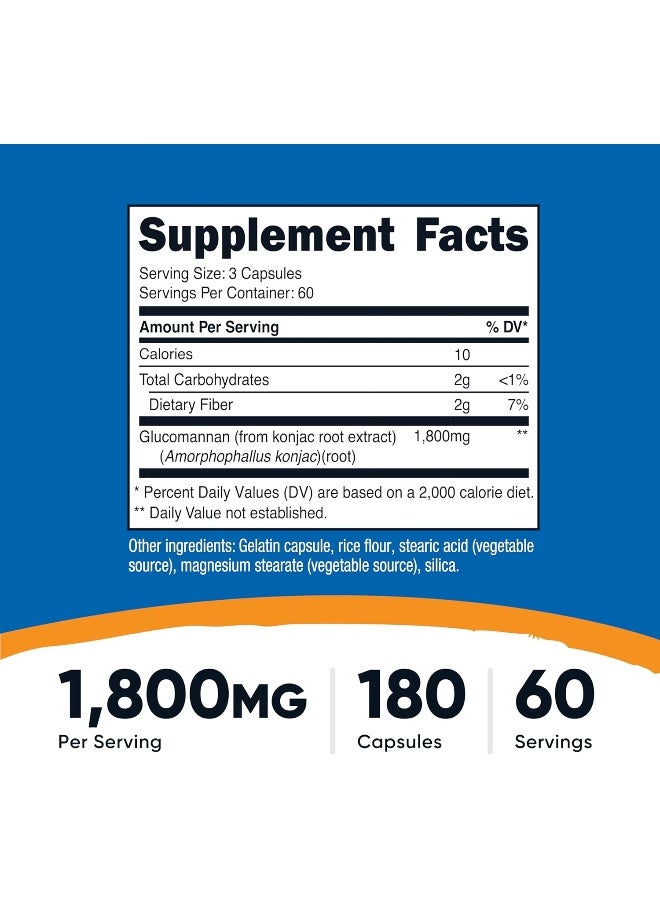نوتريكوست جلوكومانان 1800 مجم 180 كبسولة nutrikust jlukumanan 1800 majam 180 kabsula - Image 2