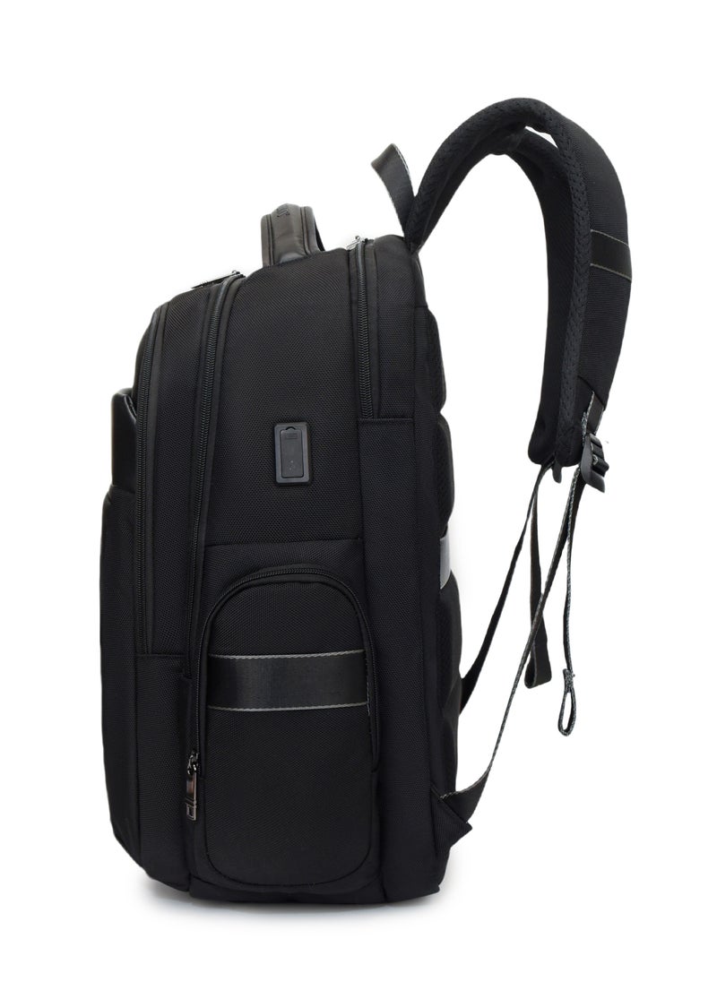 Stargold - Professional Laptop Backpack 19 Inch With USB Charging Port, Trolley Webbing, and Multiple Compartments, Durable Polyester & PU Material - Image 1