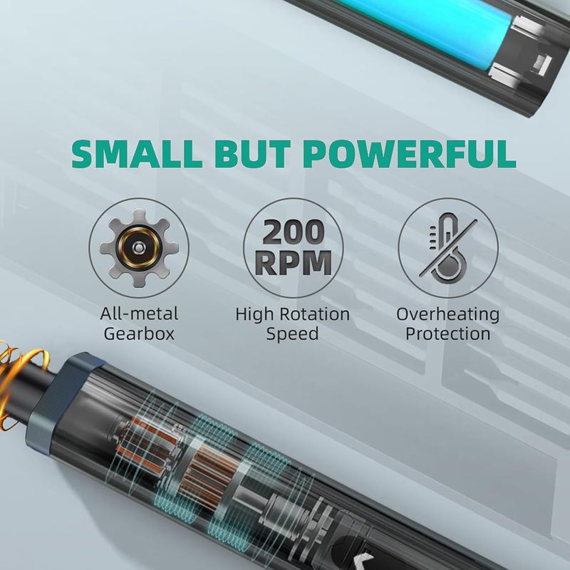 ORIA Electric Screwdriver Set, 33 in 1 Precision Screwdriver Set, Rechargeable Mini Electric Screwdriver, Portable Repair Tool Kit, LED Lights for Electronics Phone PC - Image 5