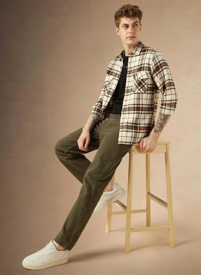 Dennis Lingo Beige Shirt For Men For Men Perfect For Casual Occasion