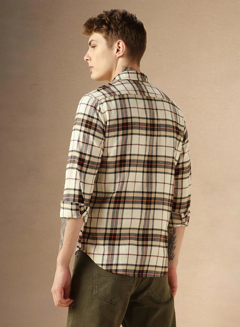 Dennis Lingo Beige Shirt For Men For Men Perfect For Casual Occasion