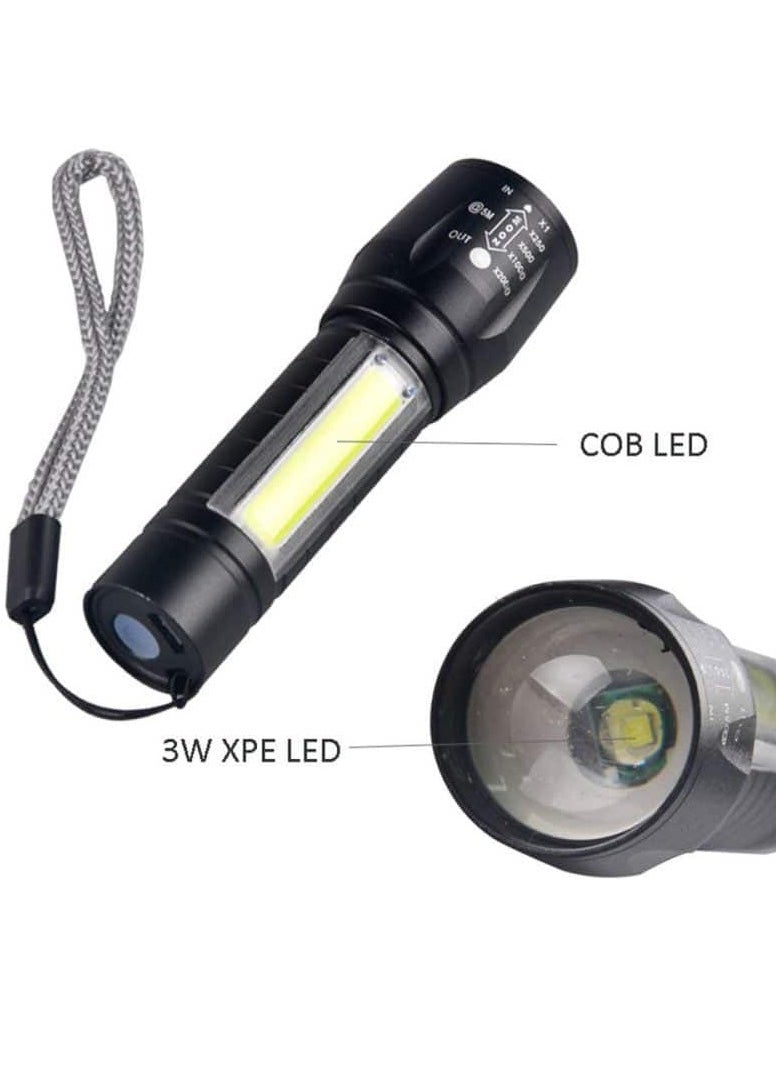 Generic - A small, powerful, and versatile handheld flashlight that charges easily via USB anywhere for emergencies or everyday use. - Image 1