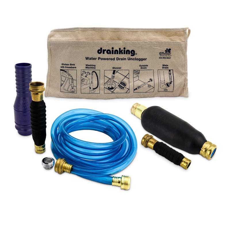 Drain King 575 Professional Plumbers Drain Unclogging Pack 1 to 6 Inch Drains