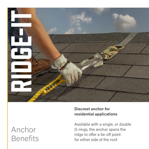 Guardian Fall Protection Guardian 00510 Double D Ring Ridge-It Roof Anchor Zinc-Plated Stainless Steel OSHA and ANSI Compliant 18 inches - Image 4