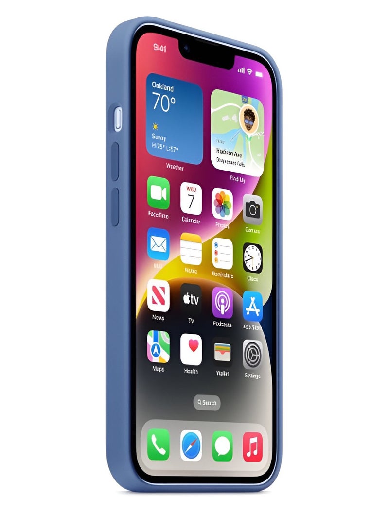 Mida Silicone case for iPhone 14 - 6.1 inch, full body protection with a soft, silky feel, anti-shock cover - Image 3