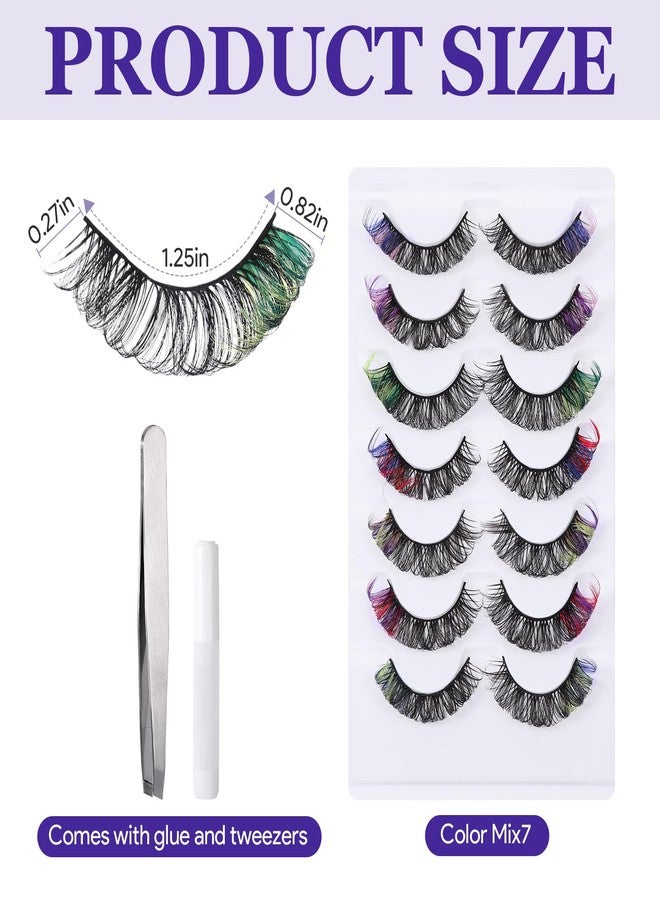 Mowouhn 14Pcs Porch Goose Outfits Eyelash,Reusable Porch Goose Accessories False Eyelashes for 23/17'' Lawn Goose Statue,Fake Lashes with Color End Eyelashes for Lawn,Festival Halloween Christmas Decoration - Image 2