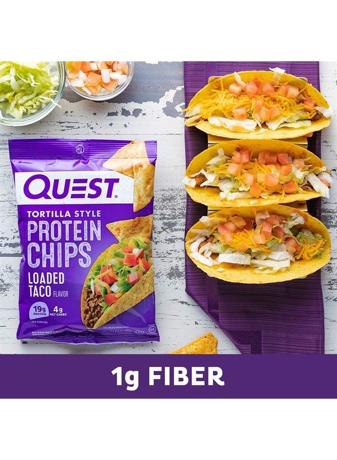 Quest Nutrition Tortilla Style Protein Chips, Loaded Taco, Low Carb, Gluten Free, Baked, 1.1 Ounce (Pack of 12) - Image 5