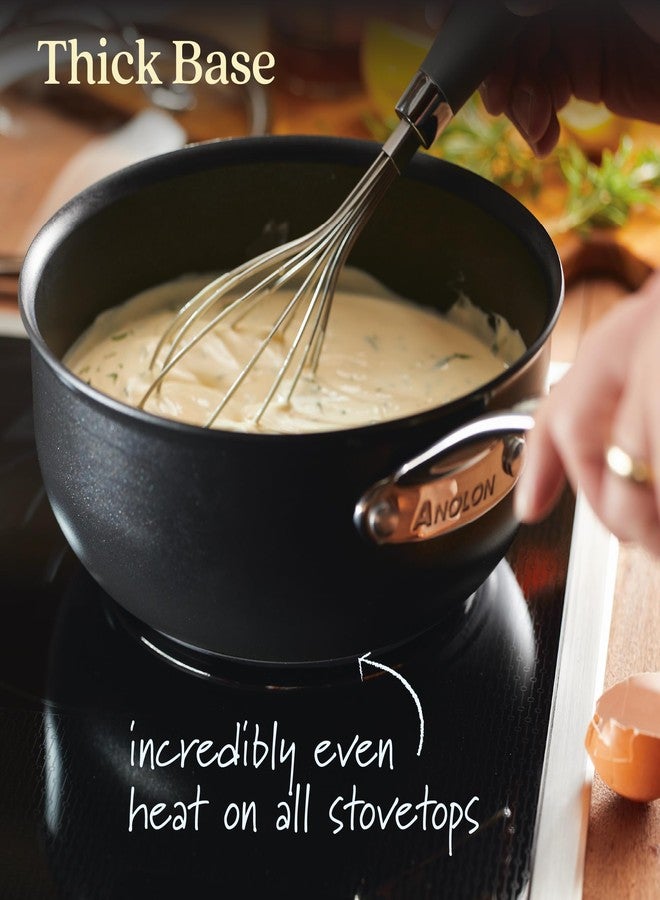 Anolon X - SearTech Nonstick Saucier, Induction Cooktop Compatible (2.4L/2.5qt) - Image 4