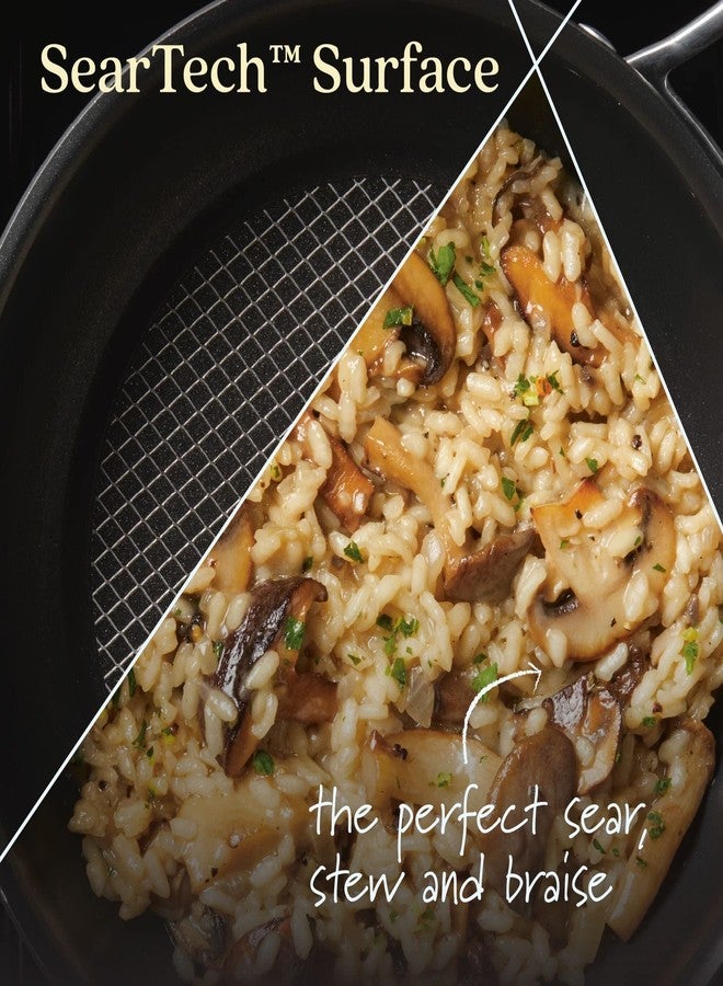 Anolon X - SearTech Nonstick Saucier, Induction Cooktop Compatible (2.4L/2.5qt) - Image 3