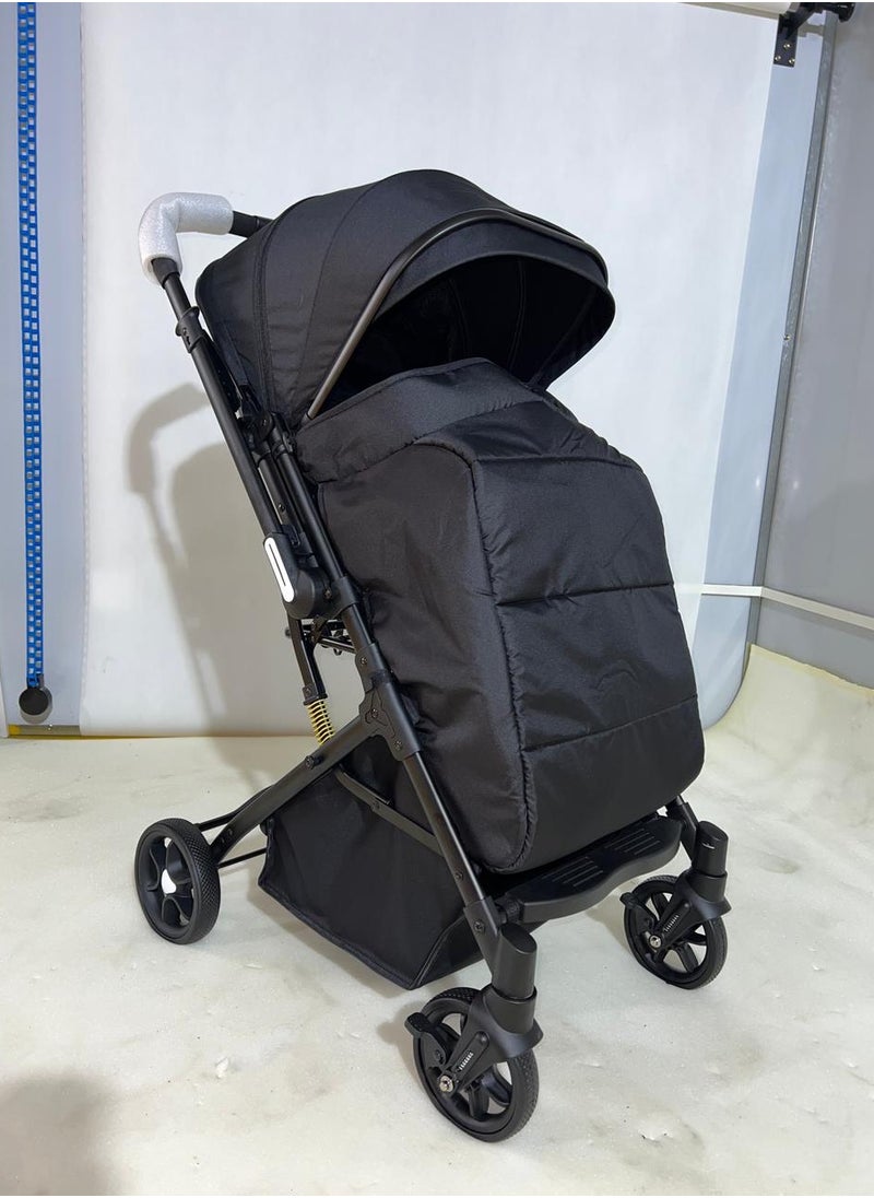 Lightweight Foldable Baby Stroller X8 with Dining Tray and Flip Arm