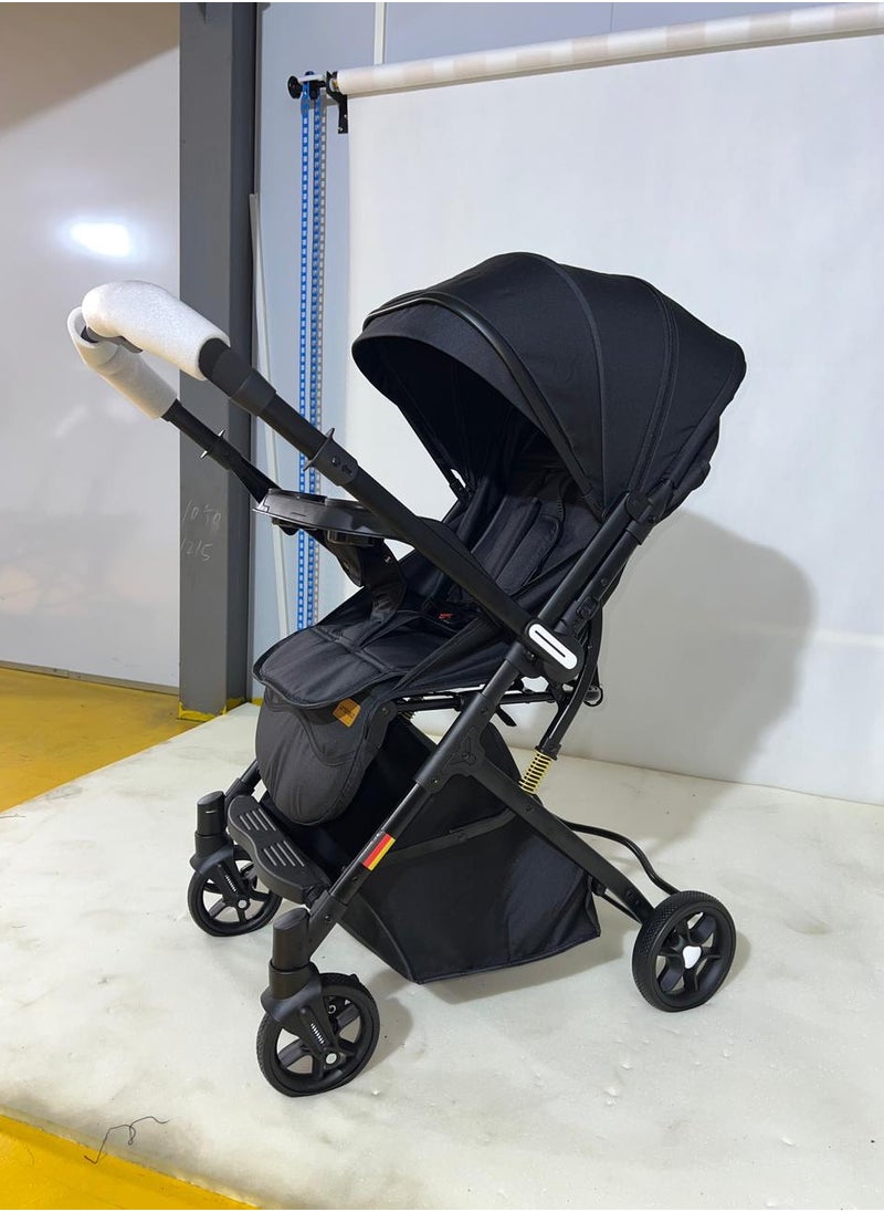 Lightweight Foldable Baby Stroller X8 with Dining Tray and Flip Arm