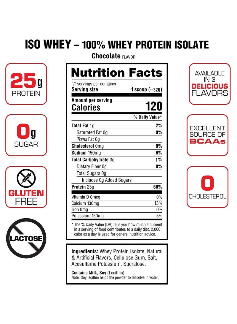 لابرادا ايزو واي بروتين 100% ايزوليت - شوكولاتة - (5 باوند) - Image 2
