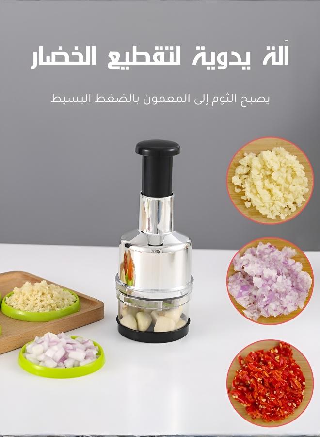 قطاعة طعام يدوية للمطبخ - مفرمة بصل وثوم متعددة الاستخدامات - Image 1