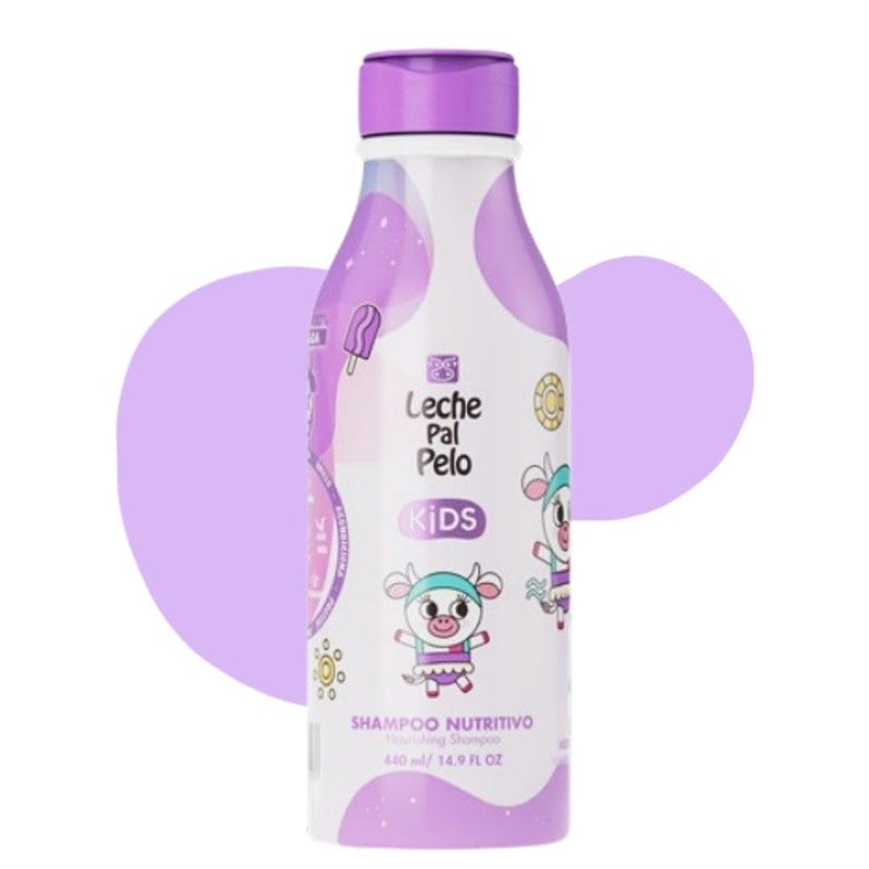 Leche Pal Pelo Kids Nourishing Shampoo - Gentle Daily Cleansing, Sulfate & Paraben-Free Formula with Jojoba, Coconut Milk, Aloe Vera - Hydrates, Defines, 14.9 fl.oz - Image 1