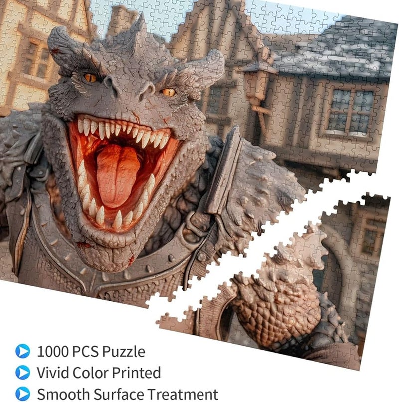 Phayah Lizard Monster 1000 Piece Jigsaw Puzzle For Adults Home Decor 29 5 X 19 7 Inches - Image 3