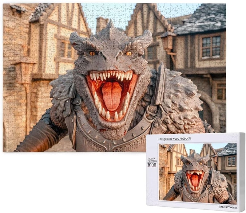 Phayah Lizard Monster 1000 Piece Jigsaw Puzzle For Adults Home Decor 29 5 X 19 7 Inches - Image 1