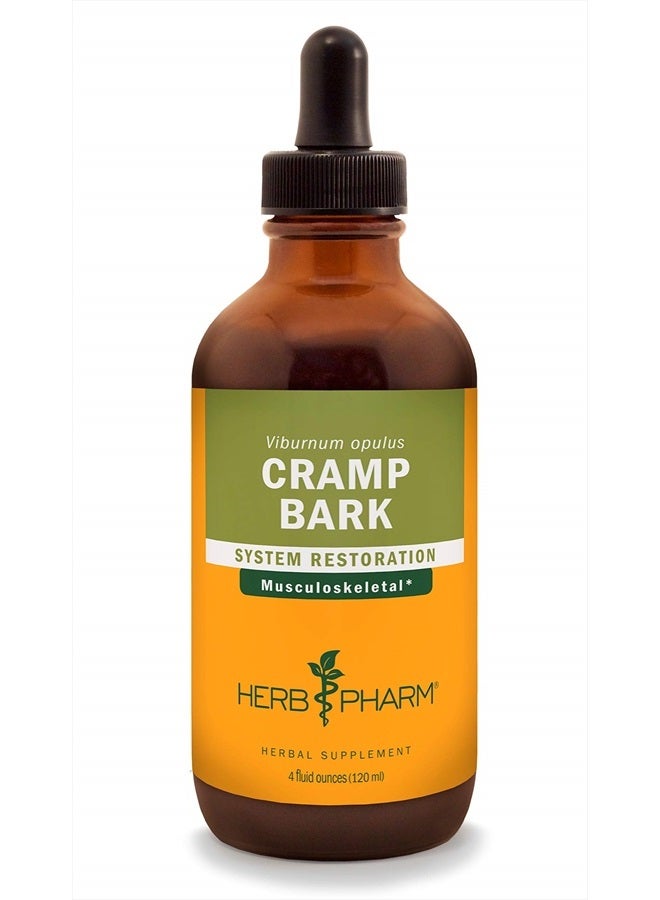HERB PHARM Cramp Bark Liquid Extract for Musculoskeletal Support - 4 Ounce - Image 1