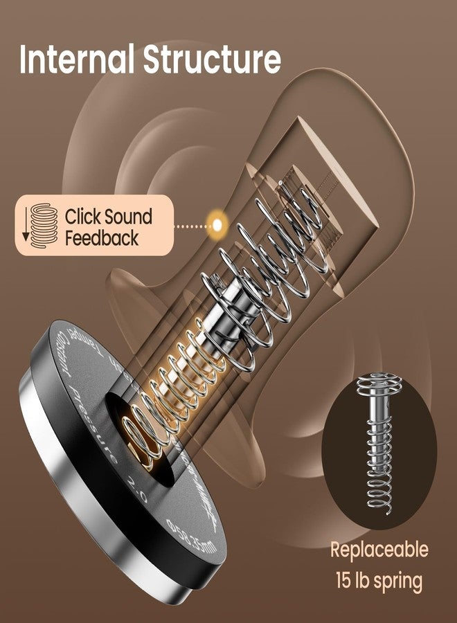 MHW-3BOMBER 45.5 مم مكبس إسبريسو - 3 مكابس قهوة مزودة بنابض مع ردود صوتية - مكبس مدرب بارستا مع نابض بديل 15 رطل / 30 رطل - متوافق مع Flair Pro و Pro 2 T7074T-OS - Image 4