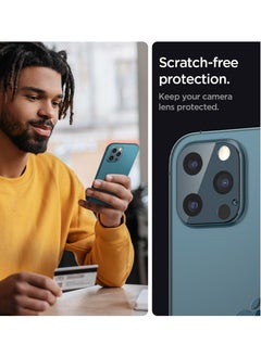 Spigen Pack Of 2 GLAStR Optik Camera Lens Protector For Apple iPhone 12 Pro MAX  - Image 5