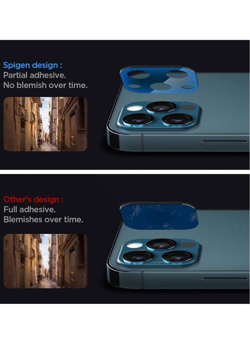 Spigen - Pack Of 2 GLAStR Optik Camera Lens Protector For Apple iPhone 12 Pro MAX - Image 1