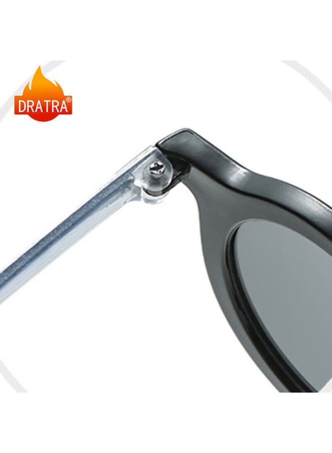 Dratra Kids Sunglasses Cartoon Cute Round Frame Sun Protection Fashion Decoration Eyeglasses - Image 1