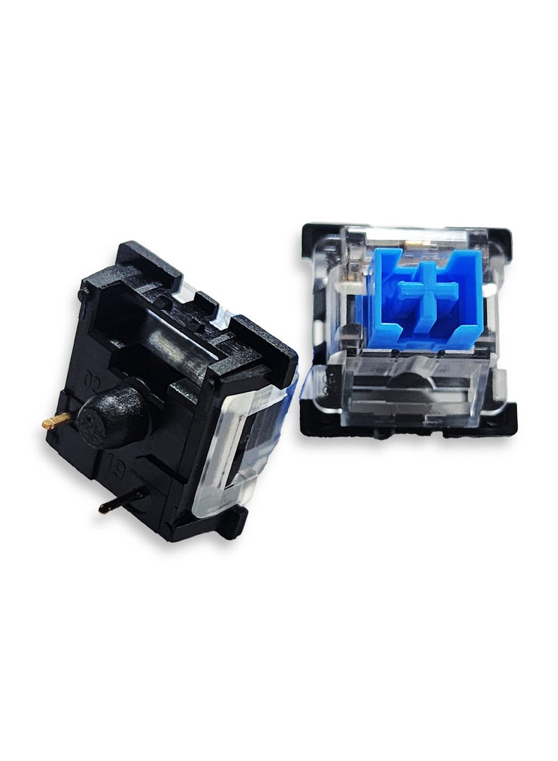 Mechanical Switch, 3-Pin Plate Mounted Blue Switches Equivalent, Hot-Swappable DIY Keyboard Clicky Switch Mode, 50 Million Click(10 pcs Switches) - Image 3