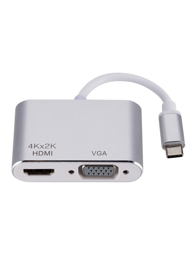 Digital Computer/adapter Card/adapter Cable/adapter Card/adapter Cable-Color:typeC To HDMI + VGA - Image 1