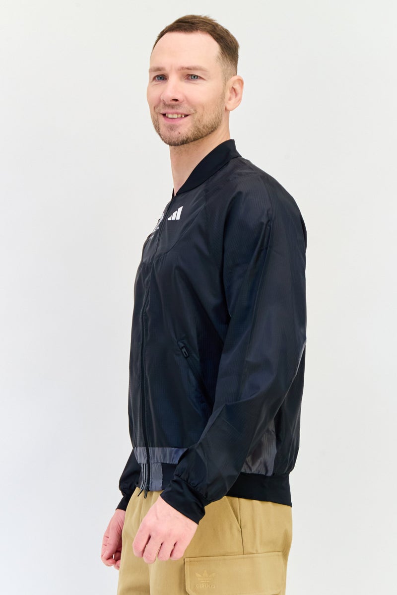 Adidas Men Sportswear Fit Long Sleeves Training Jacket, Black - Image 2