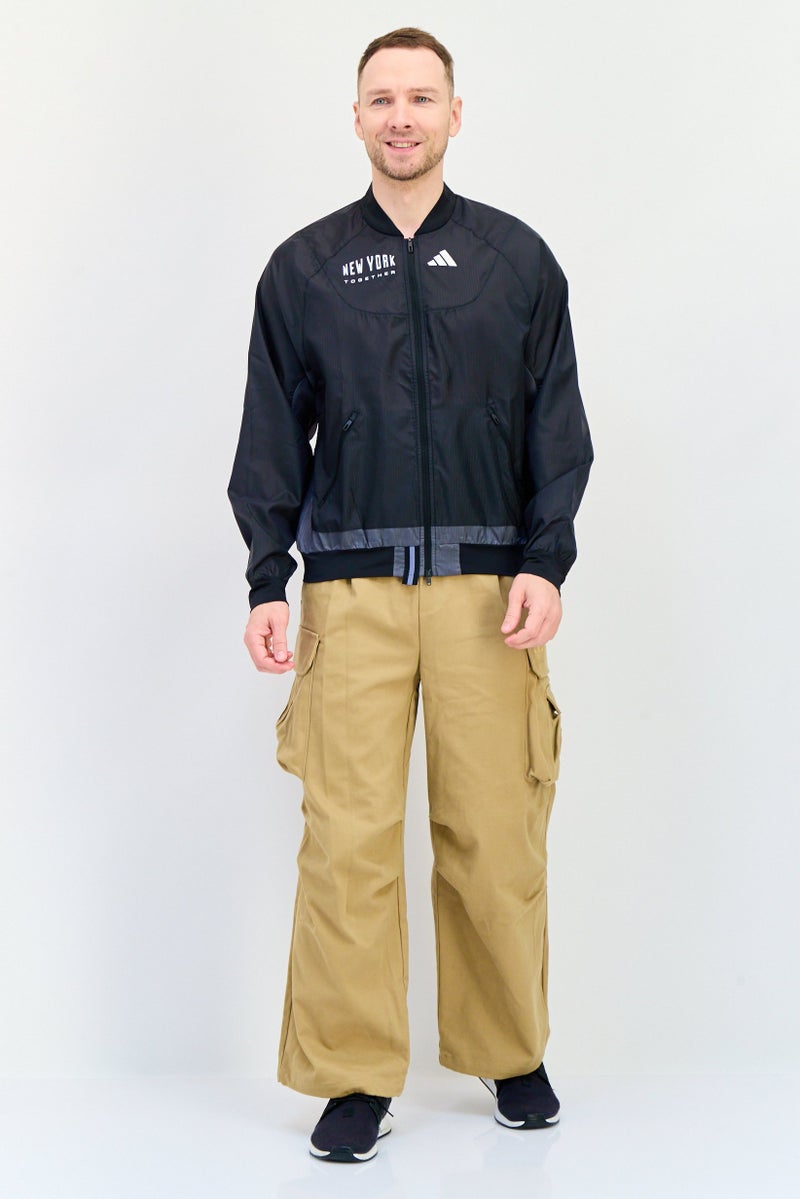Adidas Men Sportswear Fit Long Sleeves Training Jacket, Black - Image 4