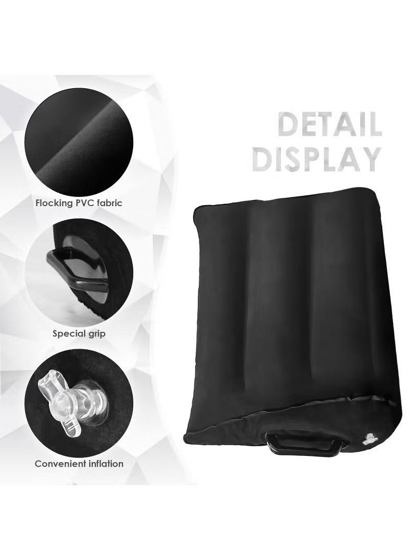 BESTPEAK Leg Positioning Pillow Inflatable Pillow Home Travel Inflatable Pillow Portable Cushion Body Pillow for Sleep Leg Raise Bed Couch Travel Camping  - Image 5
