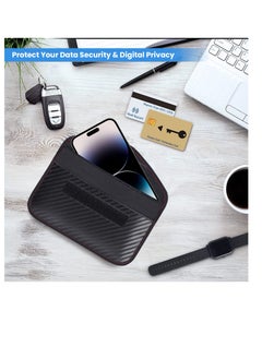 Excefore Faraday Pouch for Phones and Car Keys, Anti-Tracking Mobile Phone Case, Car Key Signal Blocker Wallet, Smartphone Electronic Devices Anti-Tracking Wallet (Black)  - Image 5