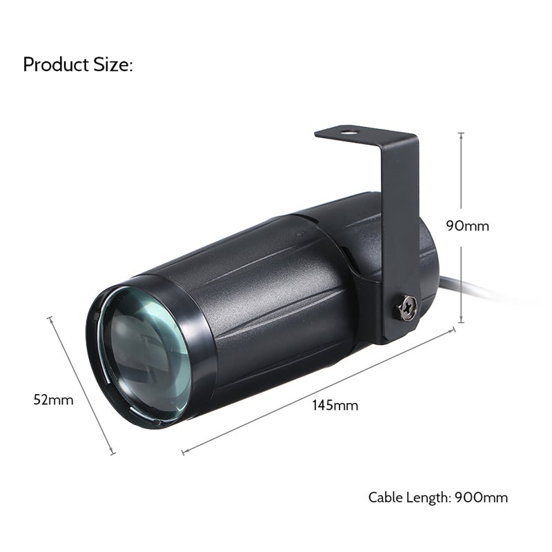 AC90-240V 10W LED Mini Beam Spot Stage Light Lighting Fixture for Party Home Decoration Bar Club Pub DJ Show Concert - Image 2