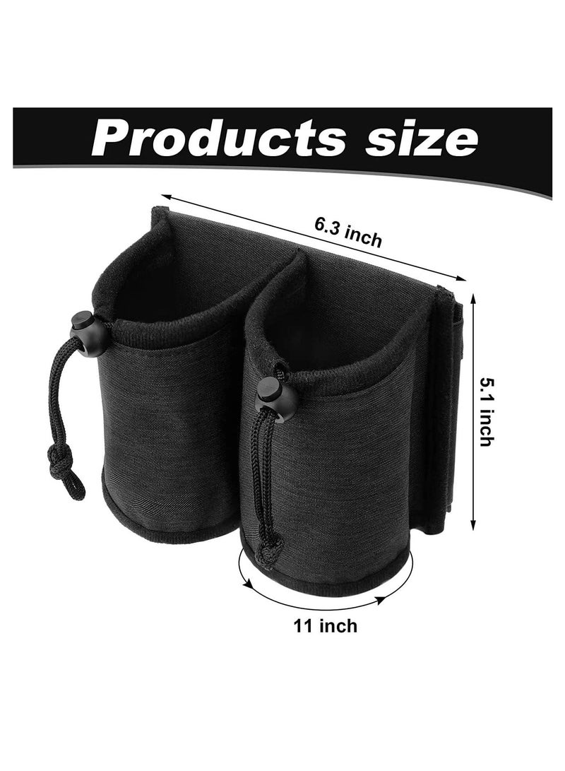 Generic Luggage Cup Holder Travel, Hands-Free Coffee Holder with 2 Coffee Mugs Tightening Drawstring, Travel Essential Accessory for Flying & Travelers  - Image 3