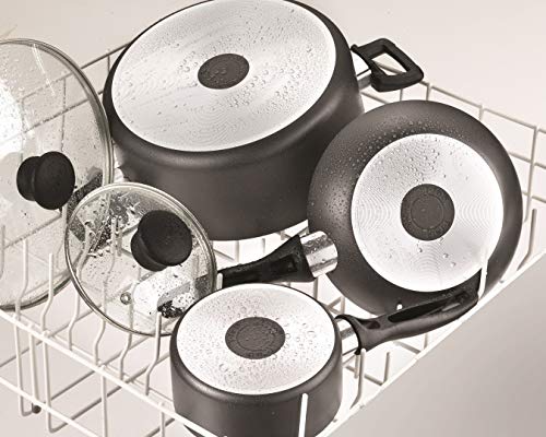 T-fal Everything in Kitchen Total Nonstick Diswasher Safe Pots and Pans Cookware Set, 20-PC, Black - Image 3